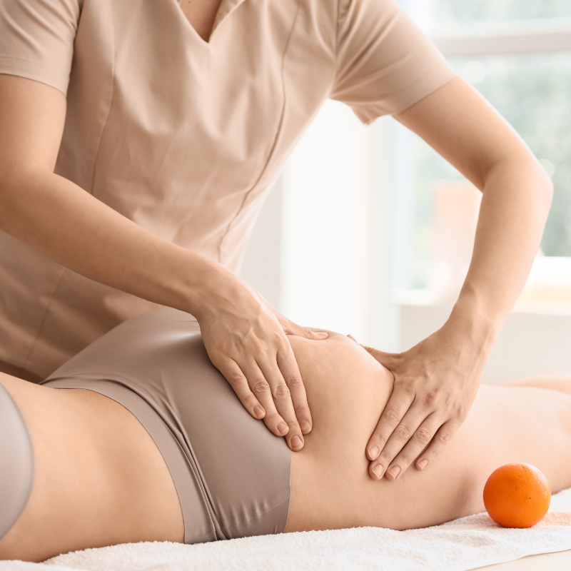 Remodelage fessiers — massage drainant